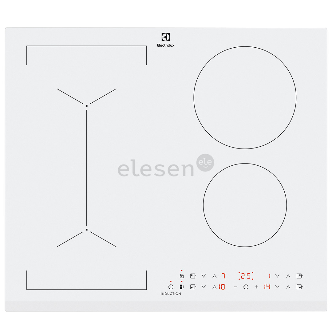 Electrolux, ширина 59 см, без рамы, белый - Интегрируемая индукционная варочная панель