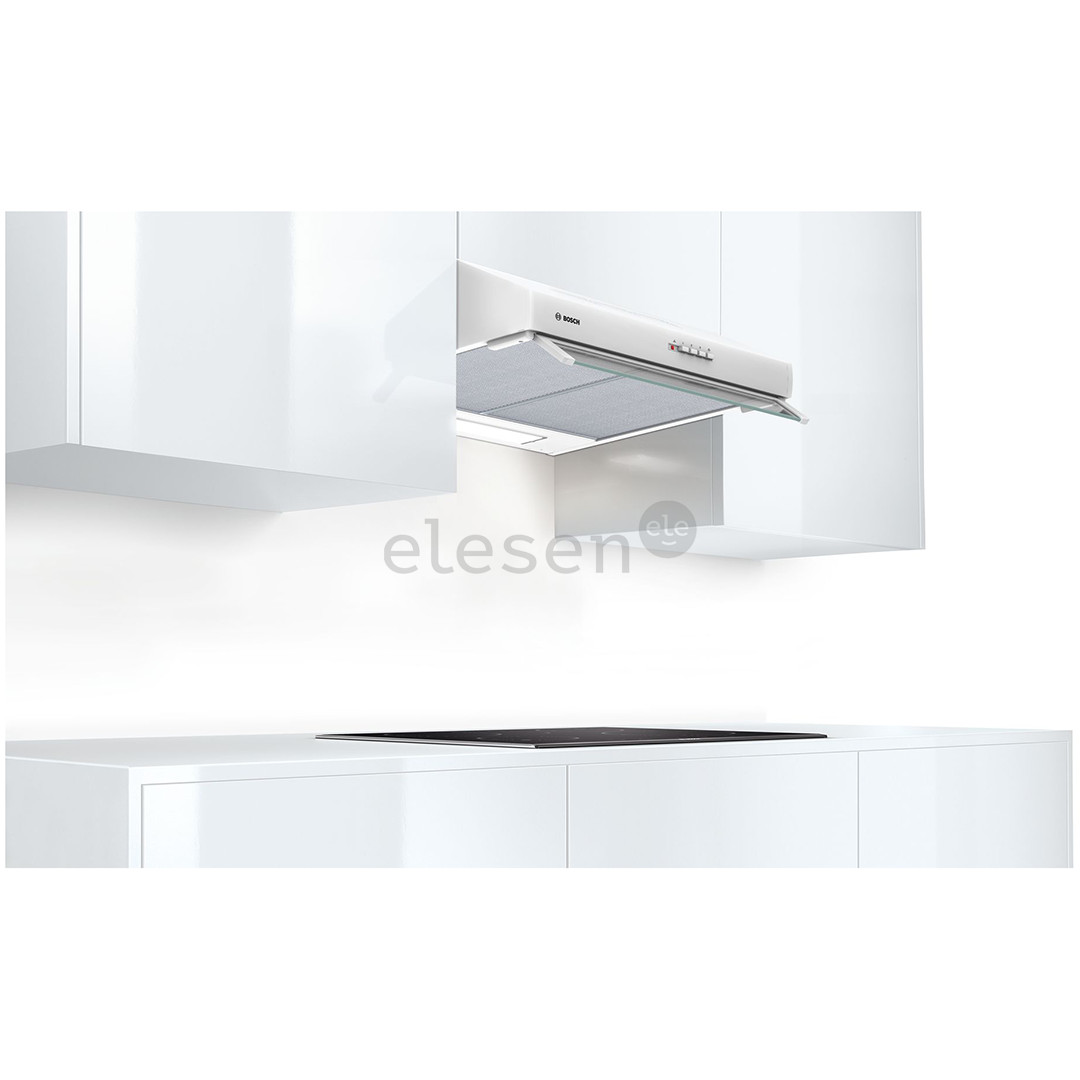 Bosch, 350 m³/h, width 60 cm, white - Cooker Hood