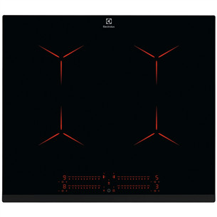 Electrolux 600 Pure, width 59 cm, frameless, black - Built-in Induction Hob EIP6446