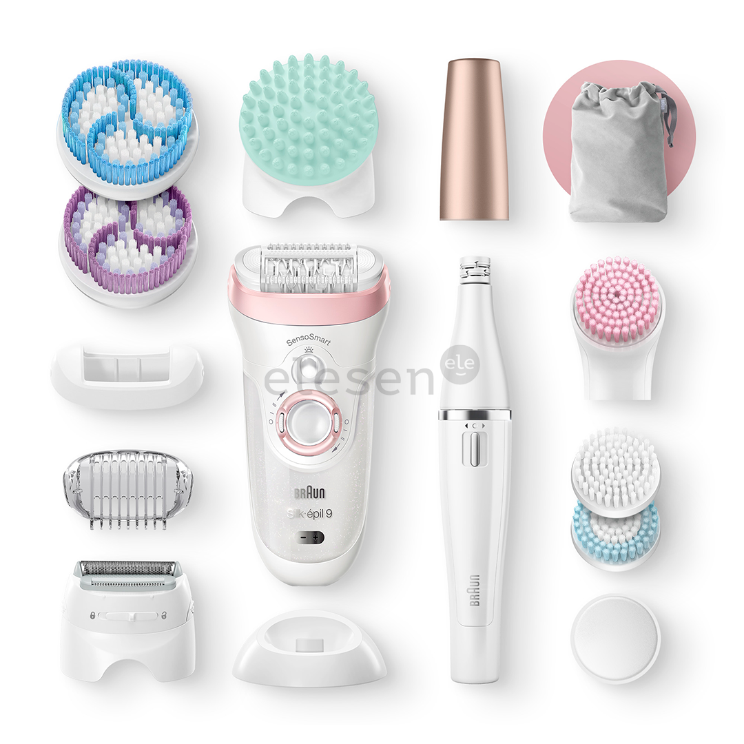 Braun Silk-epil 9 SensoSmart, белый/розовый - Эпилятор Товар - SES9995BS