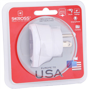 Travel adapter EUR -- USA Skross Item - 7640166320050