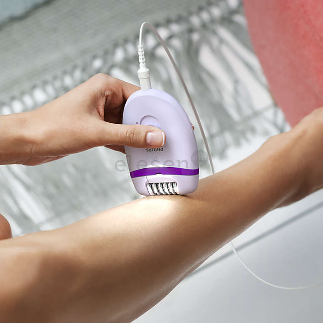 Philips Satinelle Essential, white/purple - Epilator