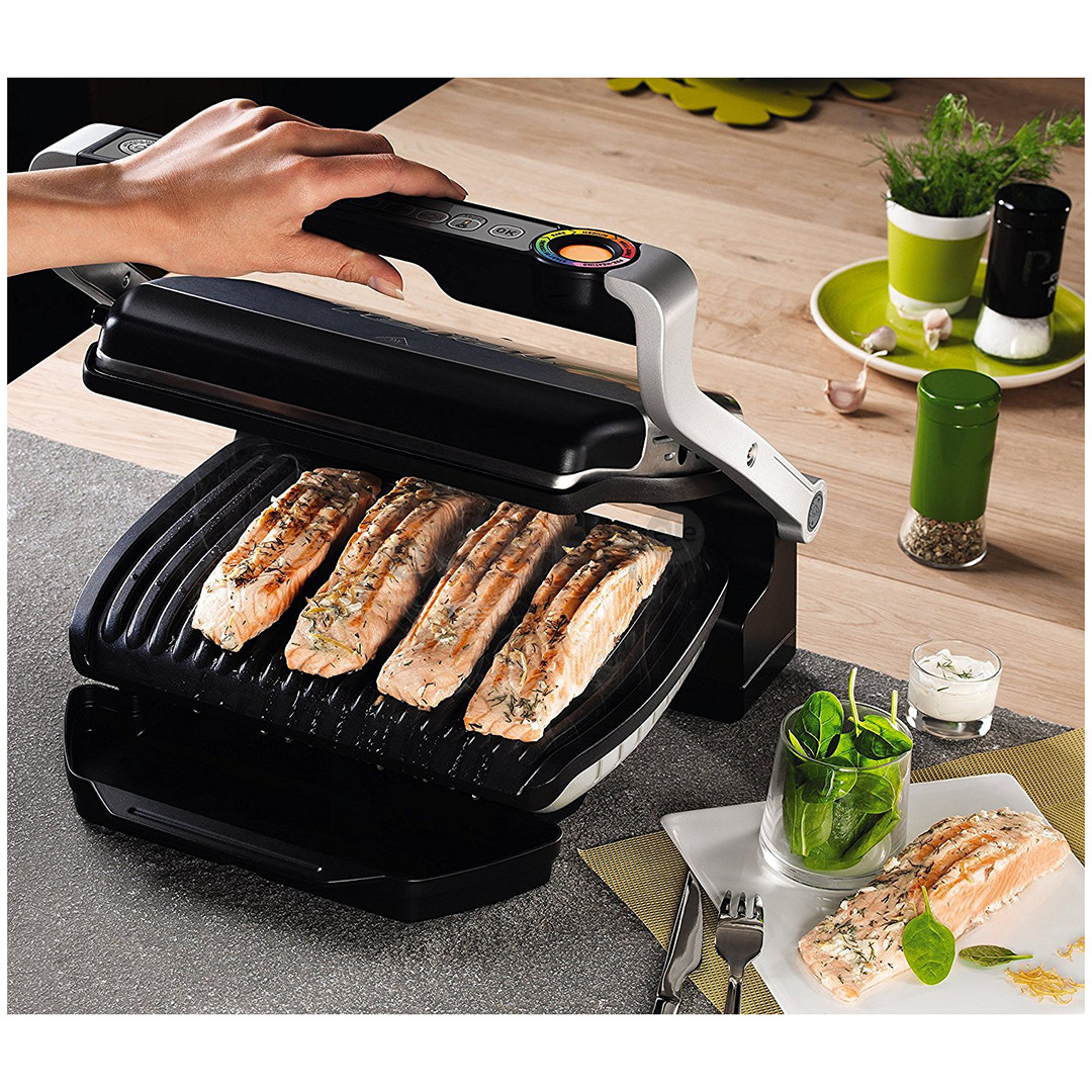 Tefal Optigrill+ with waffle plates, 2000 W, black/inox - Table grill Item - GC716D