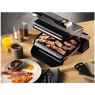 Tefal Optigrill+ with waffle plates, 2000 W, black/inox - Table grill Item - GC716D