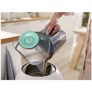 Philips PowerPro Active, 900 W, bagless, black/green - dulkių siurblys
