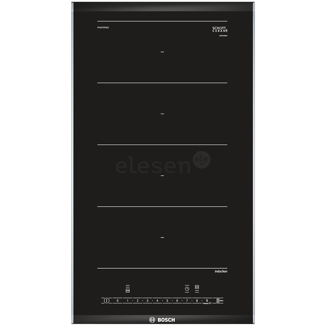 Bosch Serie 6, width 30.6 cm, steel frame, black - Built-in Induction Hob