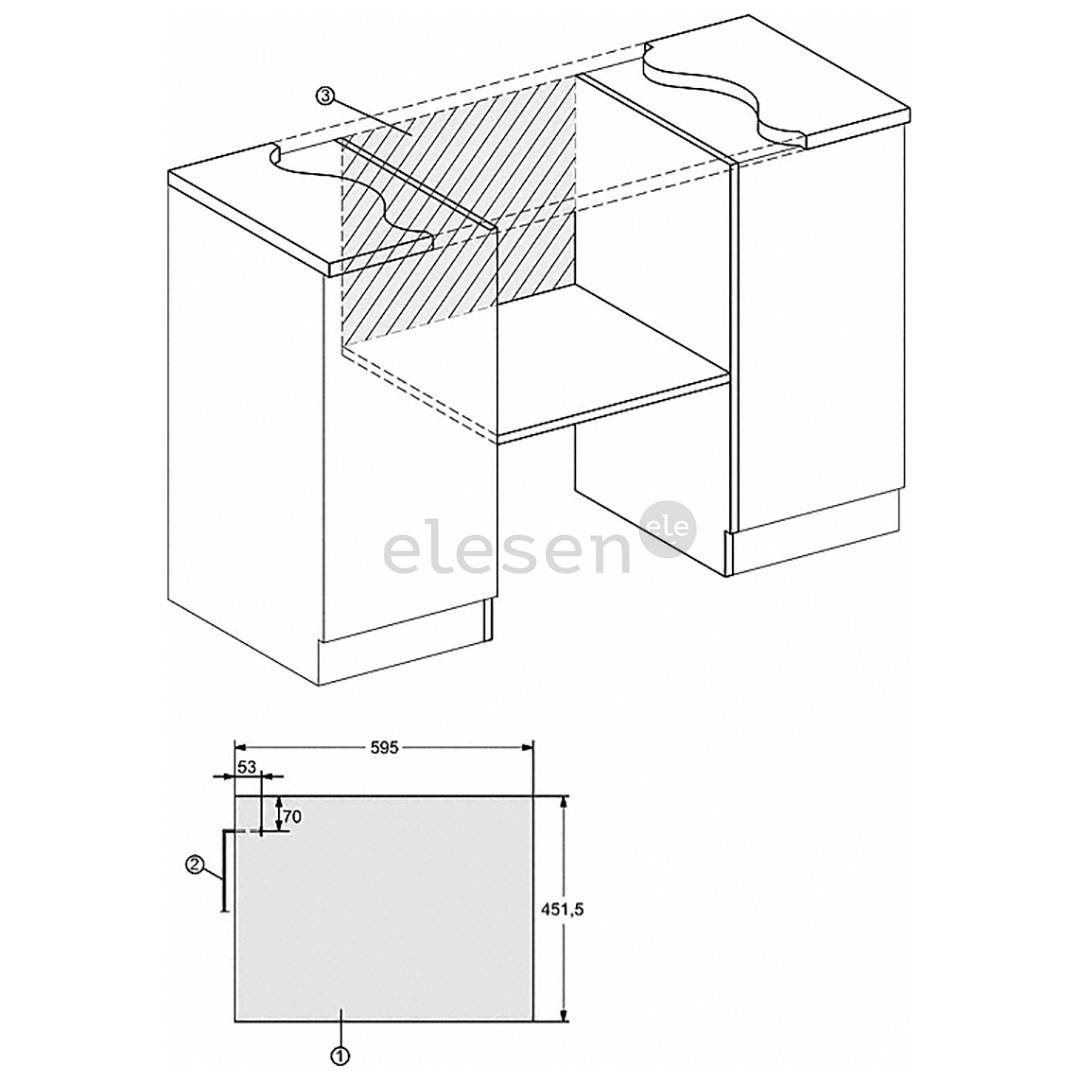 Miele, 46 л, 900 Вт, черный/нерж. сталь - Интегрируемая микроволновая печь Товар - M7244TC