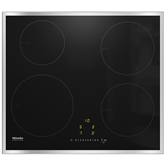 Miele, width 57.4 cm, steel frame, black - Built-in Induction Hob