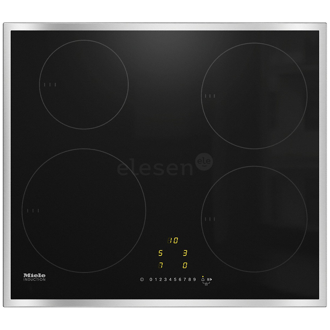 Miele, width 57.4 cm, steel frame, black - Built-in Induction Hob