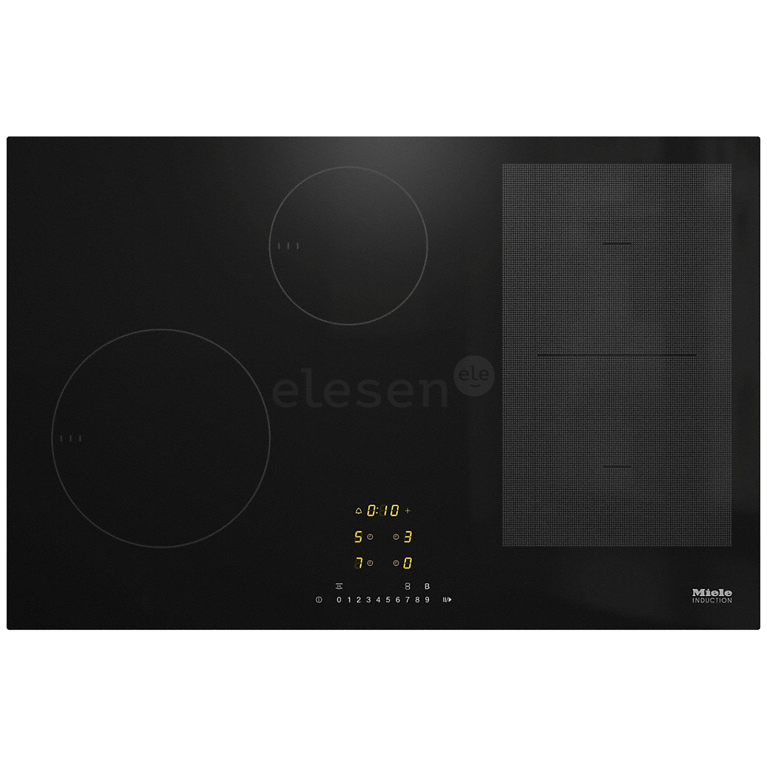Miele, width 75.2 cm, frameless, black - Built-in induction hob