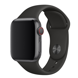 Dirželis Apple Watch Black Sport Band, S/M, M/L, 40mm