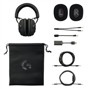 Logitech G PRO X Blue VO!CE, juodos - Ausinės