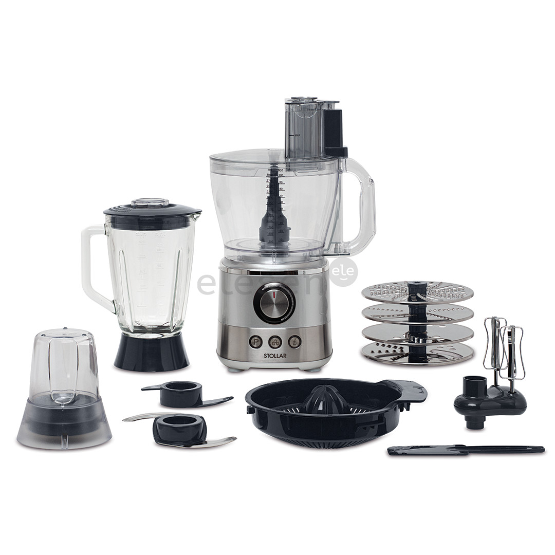 Stollar the Multi Food Processor, 3 л/1,5 л, 1000 Вт, серый - Кухонный комбайн Товар - SPP800