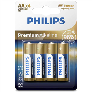 Philips, Premium AA 4 vnt. - Elementai LR6M4B/10
