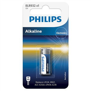 Philips Alkaline, MN21 / LR23A, 12 V - Elementai 8LR932/01B