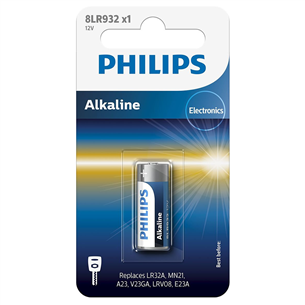 Elementai Philips Alkaline 12 V 1 (LR23A / 8LR23) Prekė - 8LR932/01B 8LR932/01B