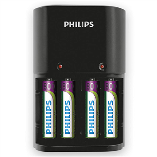 Philips, 4 x AAA, 800 mAh - Charger + batteries Item - SCB1450NB/12 SCB1450NB/12