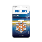 Elementai Philips, Zinc Air 1.4V 6-blister (PR48) Prekė - ZA13B6A/00