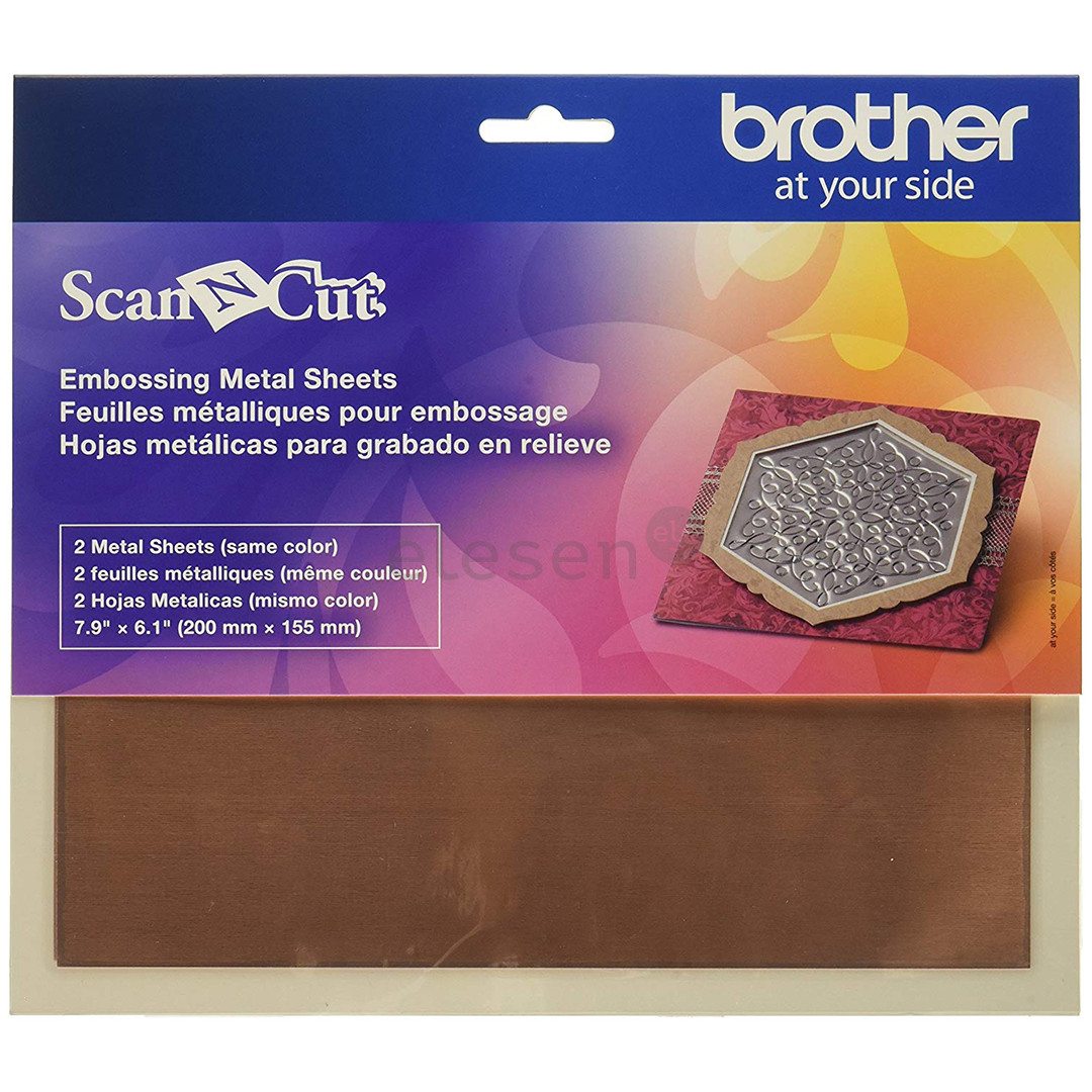 Embossing Brass Metal Sheet (200 x 155 mm) Brother 2 pcs