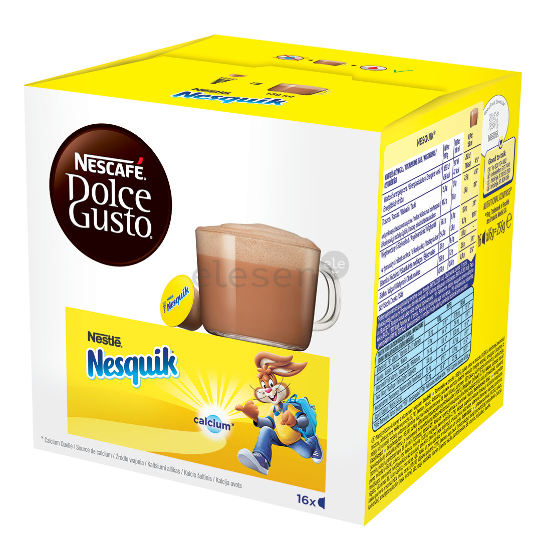 Nescafe Dolce Gusto Nesquik, 16 portions - Hot chocolate capsules Item - 7613033157776