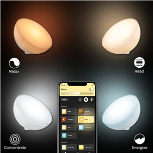 Philips Hue Go, BT, белый - Беспроводной умный портативный светильник Товар - 915005821901