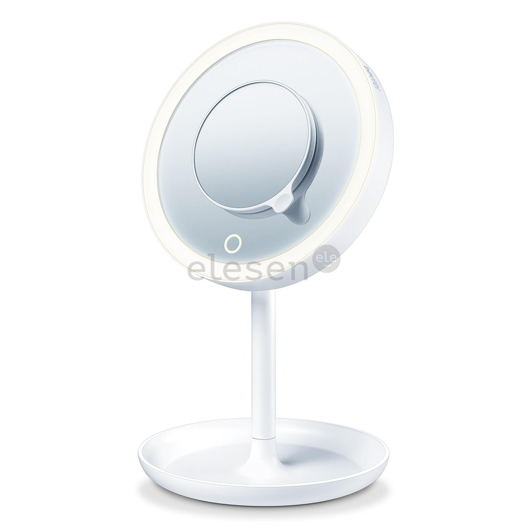 Beurer, white - Illuminated cosmetics mirror with magnetic mirror