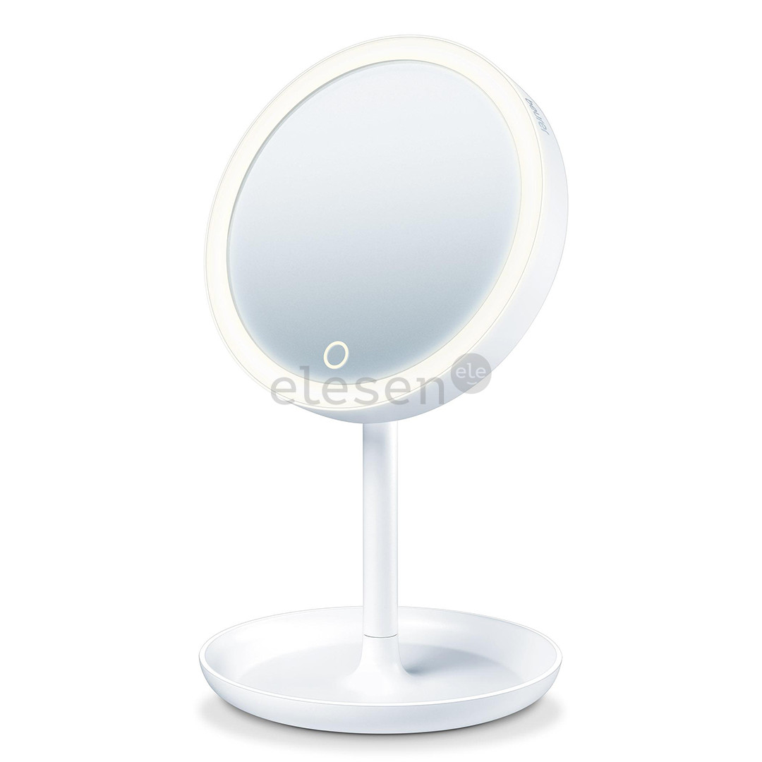 Beurer, white - Illuminated cosmetics mirror with magnetic mirror
