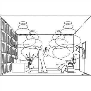 Kolonėlės Sonos 6'' In-Ceiling speakers by Sonance (įmontuojamos į lubas)