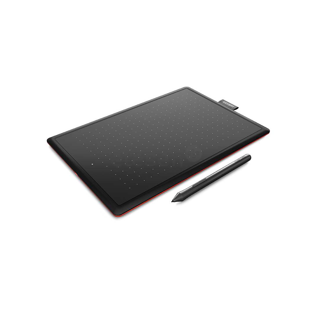 Wacom One by Wacom M, black/red - Digitizer Tablet Item - CTL-672-N