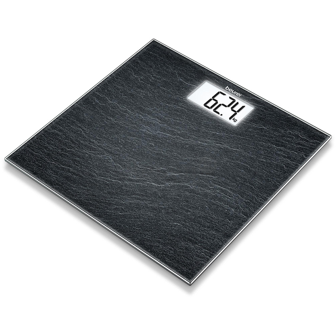 Beurer, up to 150 kg, black - Glass bathroom scale