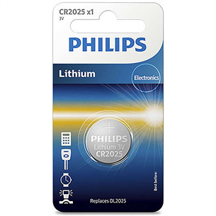 Philips Lithium, CR2025, 3V - Elementai CR2025/01B