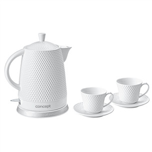 Concept, 1.5 L, white - Kettle + 2 cups Item - RK-0040 RK-0040