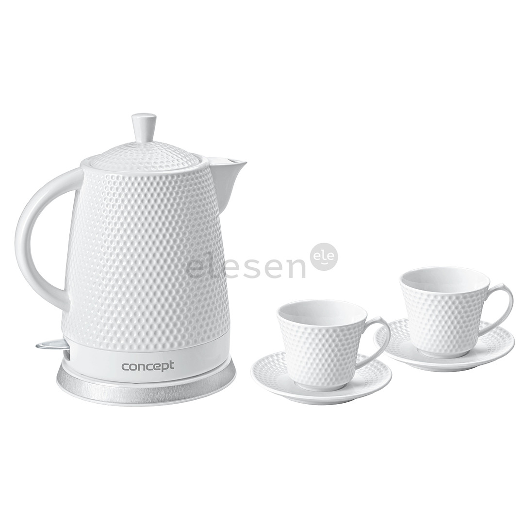 Concept, 1.5 L, white - Kettle + 2 cups Item - RK-0040