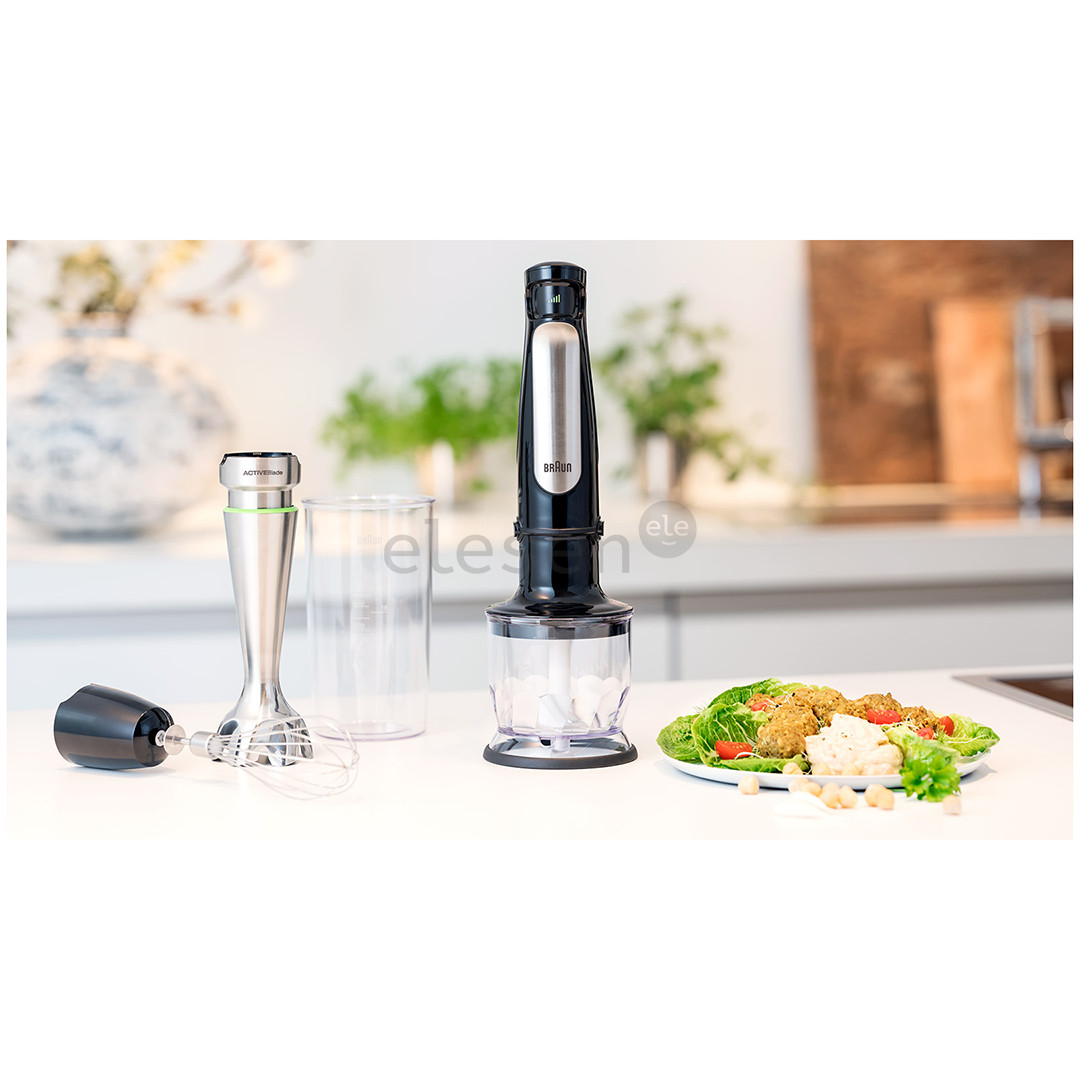 Braun Multiquick 7, 1000 W, juodas/nerūdijančio plieno - Trintuvas
