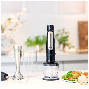 Braun Multiquick 7, 1000 W, juodas/nerūdijančio plieno - Trintuvas