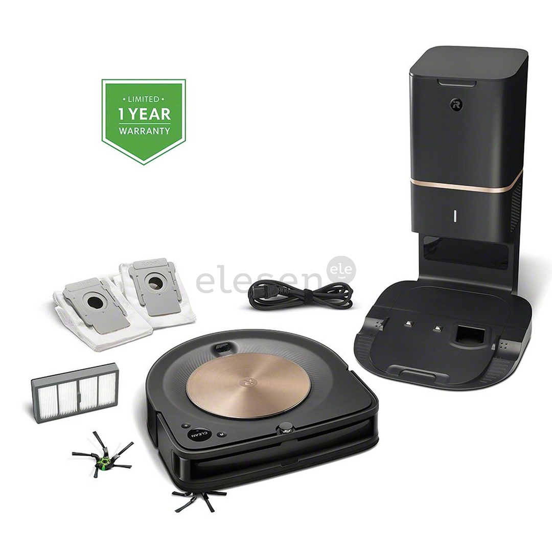 Dulkių siurblys robotas iRobot Roomba s9+, dust disposal, juodas/vario Prekė - ROOMBAS9PLUS