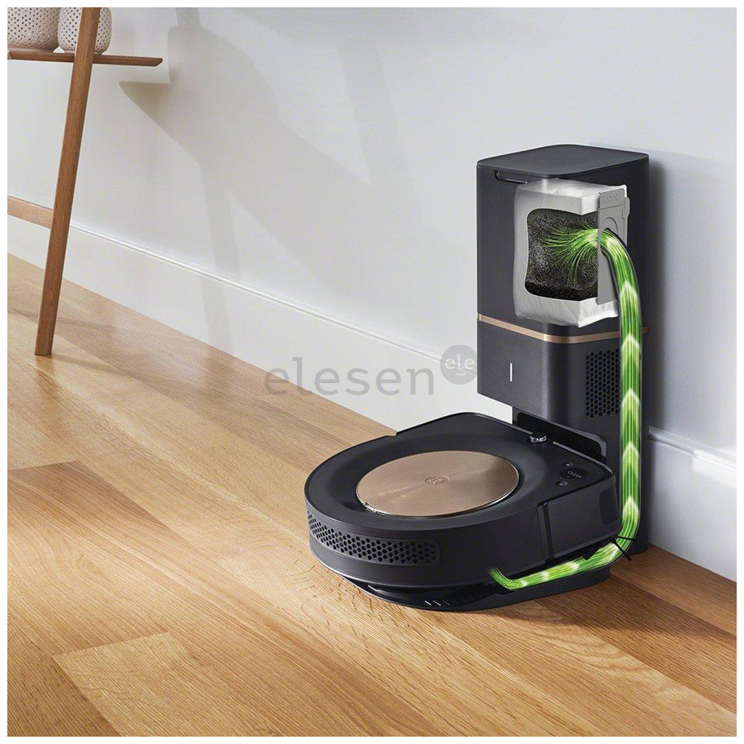 Dulkių siurblys robotas iRobot Roomba s9+, dust disposal, juodas/vario Prekė - ROOMBAS9PLUS