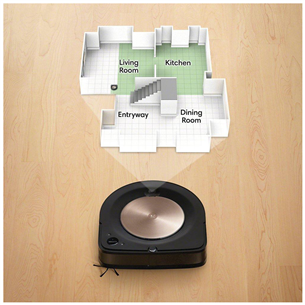 Dulkių siurblys robotas iRobot Roomba s9+, dust disposal, juodas/vario Prekė - ROOMBAS9PLUS