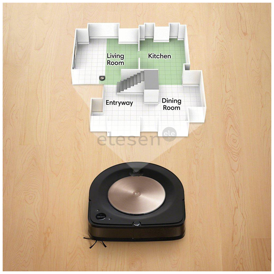 Dulkių siurblys robotas iRobot Roomba s9+, dust disposal, juodas/vario Prekė - ROOMBAS9PLUS