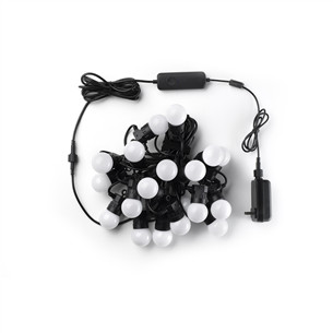 Twinkly Festoon Lights 20 RGB, 10 m, juoda - Išmanioji lempučių girlianda