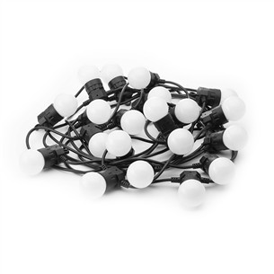 Twinkly Festoon Lights 20 RGB, 10 m, juoda - Išmanioji lempučių girlianda
