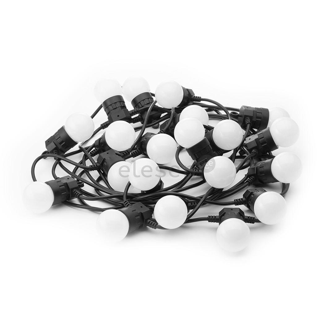 Twinkly Festoon Lights 20 RGB, 10 m, juoda - Išmanioji lempučių girlianda