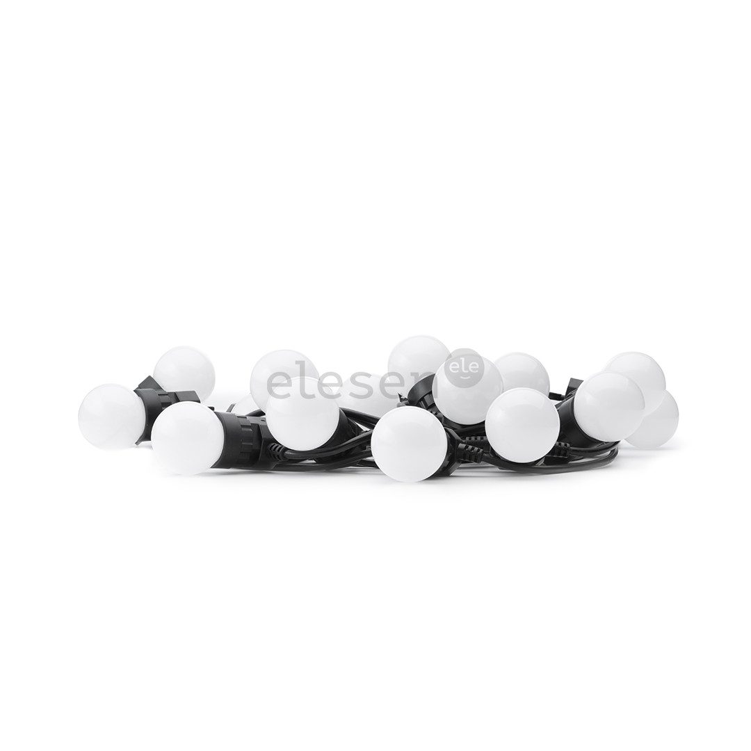 Twinkly Festoon Lights 20 RGB, 10 m, juoda - Išmanioji lempučių girlianda