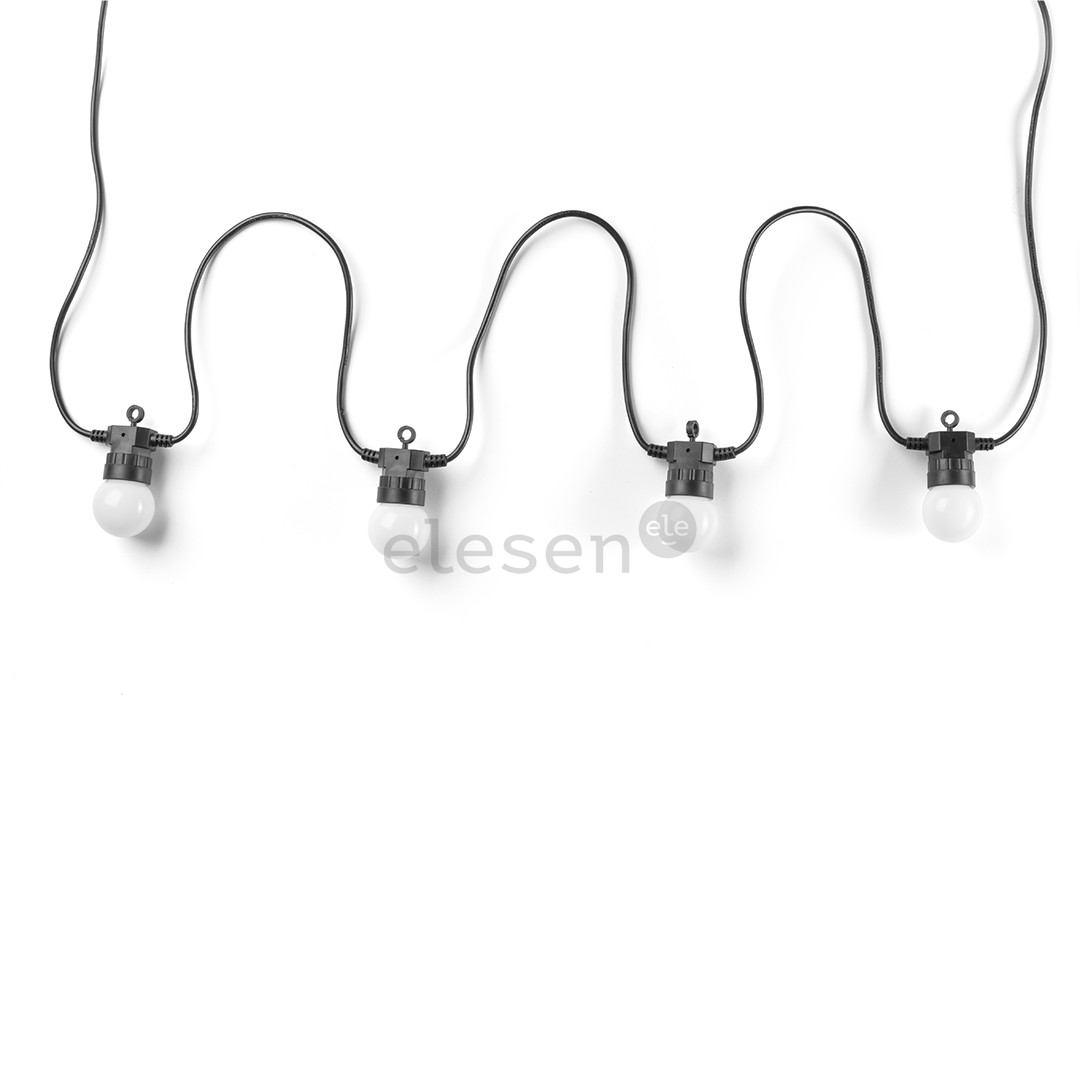 Twinkly Festoon Lights 20 RGB, 10 m, juoda - Išmanioji lempučių girlianda
