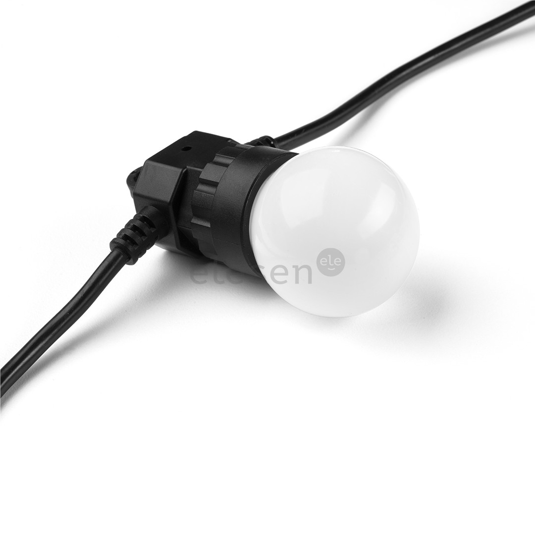 Twinkly Festoon Lights 20 RGB, 10 m, juoda - Išmanioji lempučių girlianda