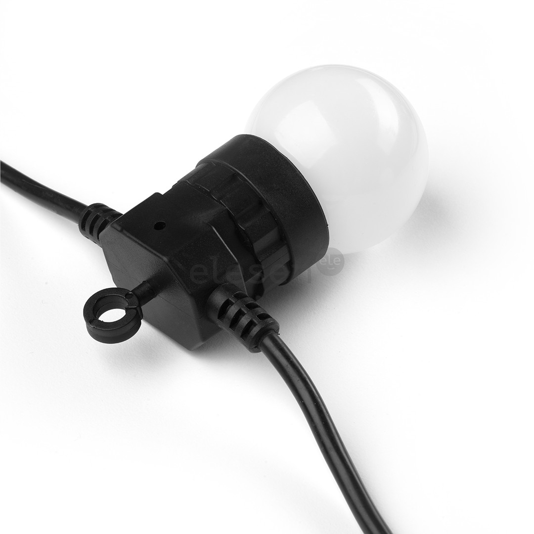 Twinkly Festoon Lights 20 RGB, 10 m, juoda - Išmanioji lempučių girlianda