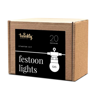 Girlianda Twinkly Festoon Lights 20 RGB Lamps, 10m Prekė - TWF020STP-BEU