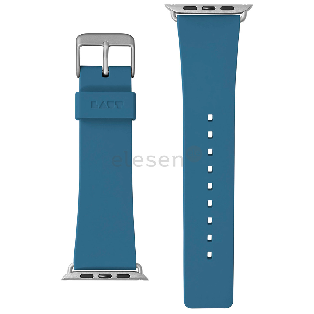 Dirželis Laut Active Apple Watch, 42mm, Silikoninis, Mėlynas