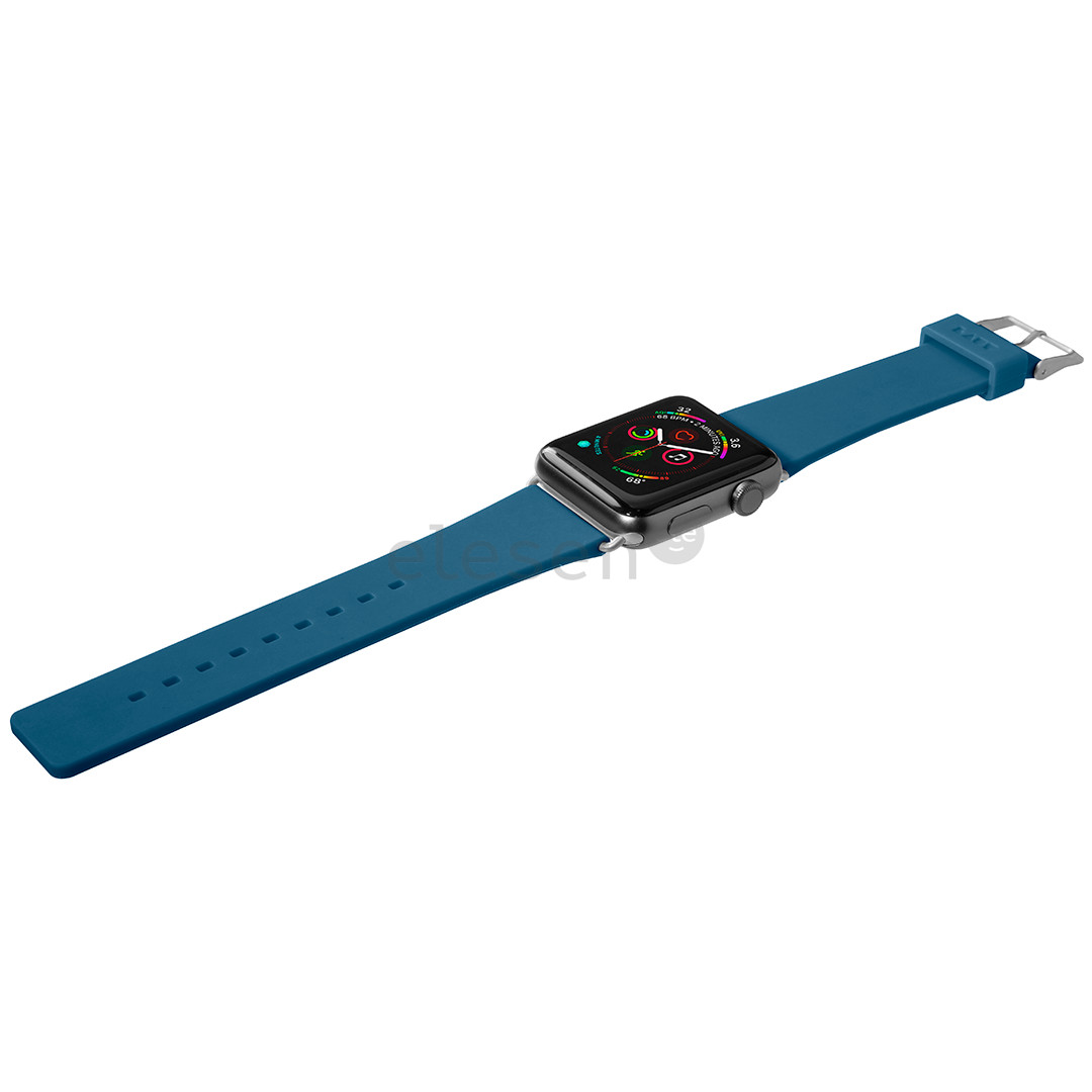 Dirželis Laut Active Apple Watch, 42mm, Silikoninis, Mėlynas