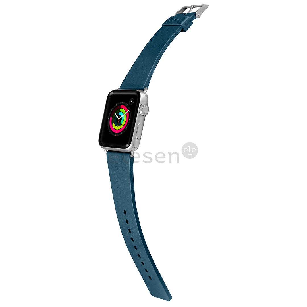 Dirželis Laut Active Apple Watch, 42mm, Silikoninis, Mėlynas